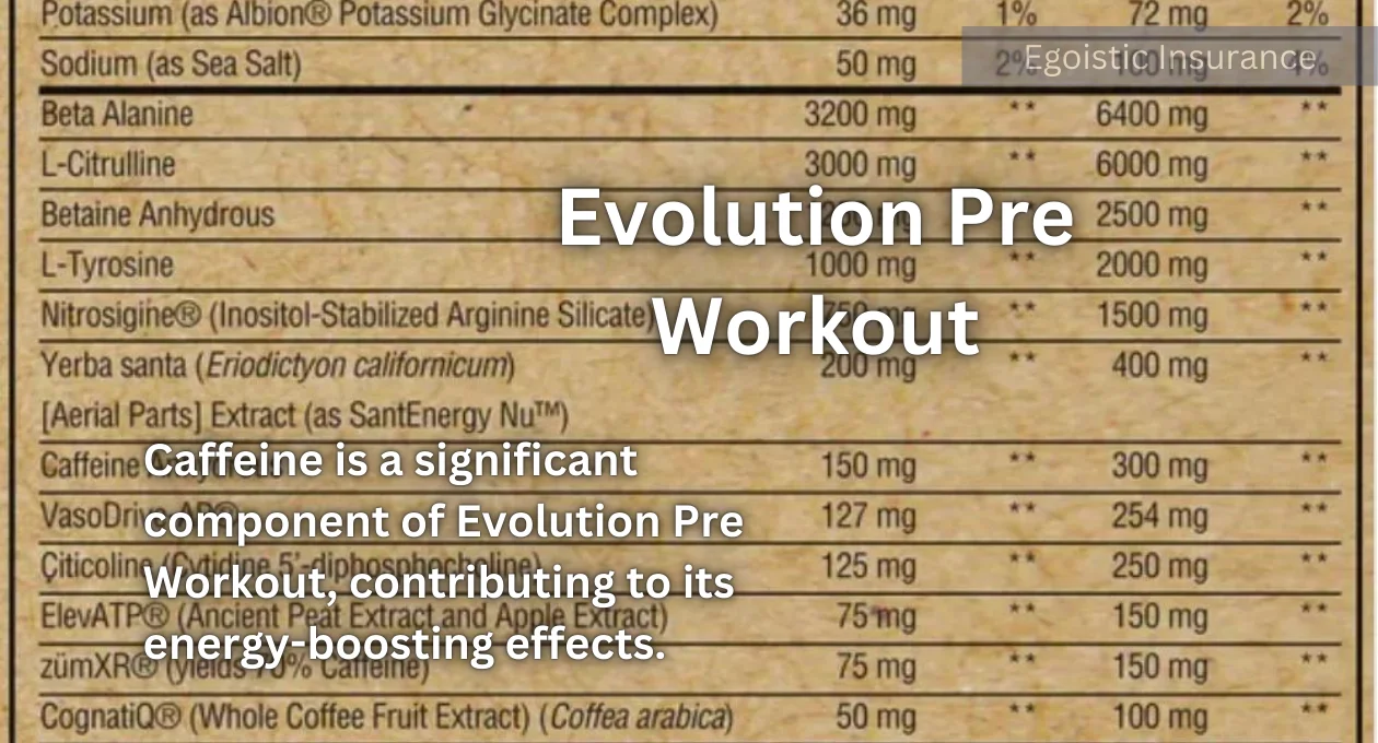 evolution pre workout