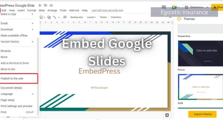 embed google slides