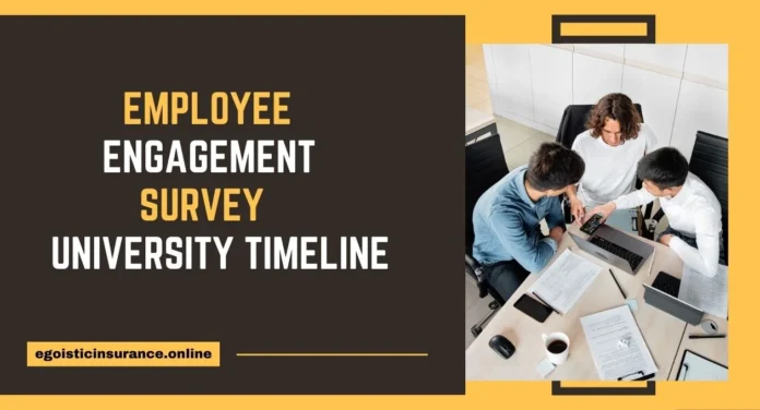 employee engagement survey university timeline